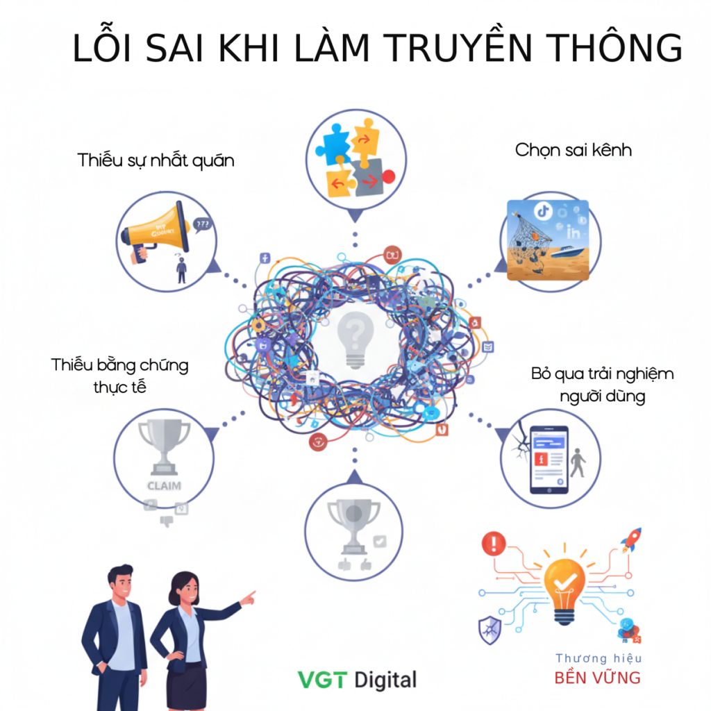 lỗi sai khi làm truyền thông