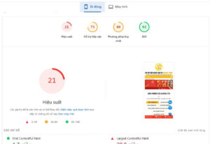tốc độ tải trang chậm